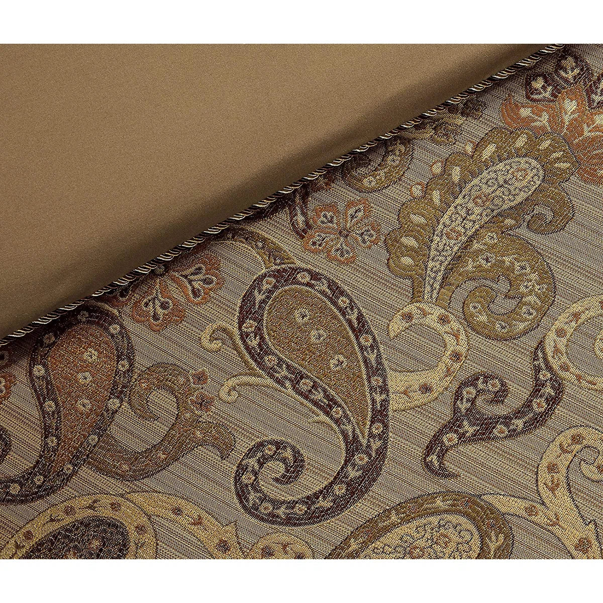 Adelle 7 Piece Paisley Jacquard comforter Set