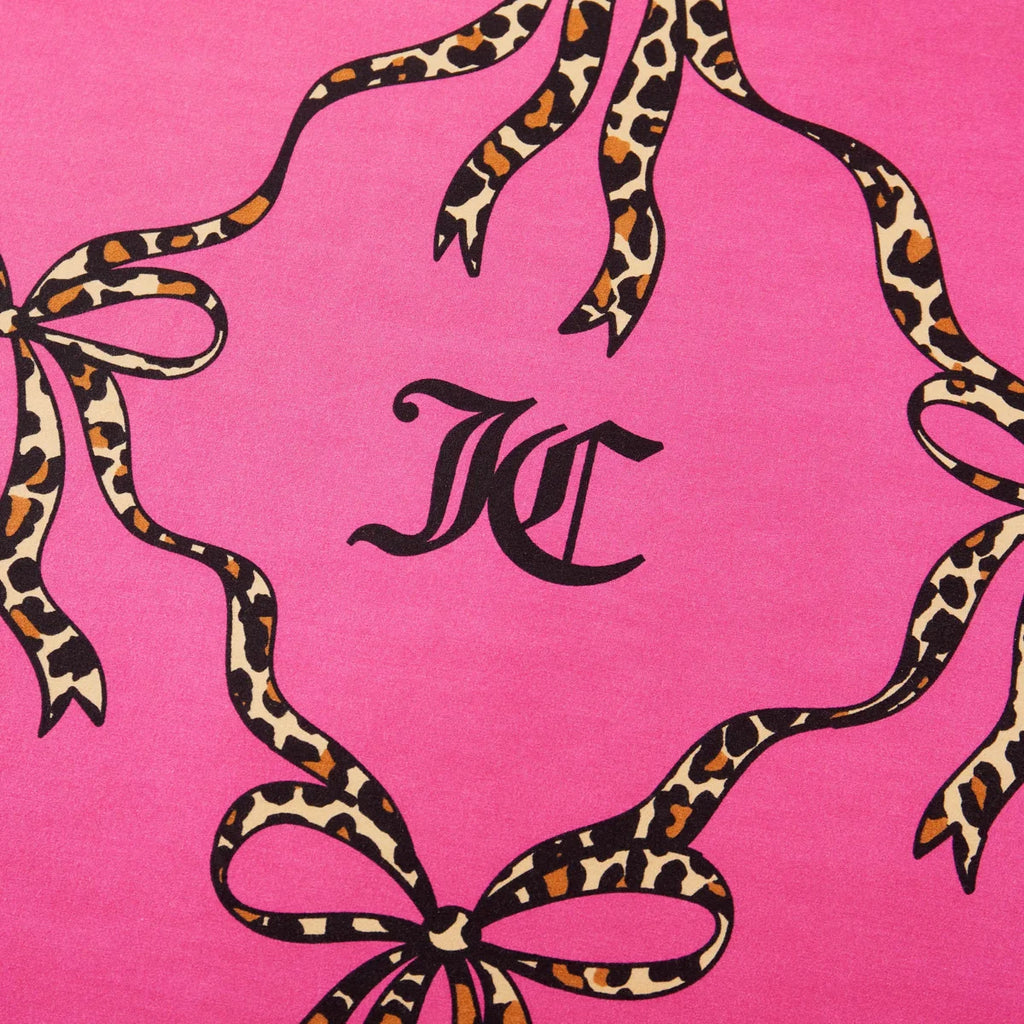 Juicy Couture Cheetah Bow Trellis Reversible Comforter Set (Set of 5)