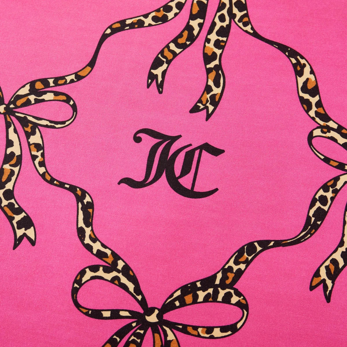 Juicy Couture Cheetah Bow Trellis Reversible Comforter Set (Set of 5)